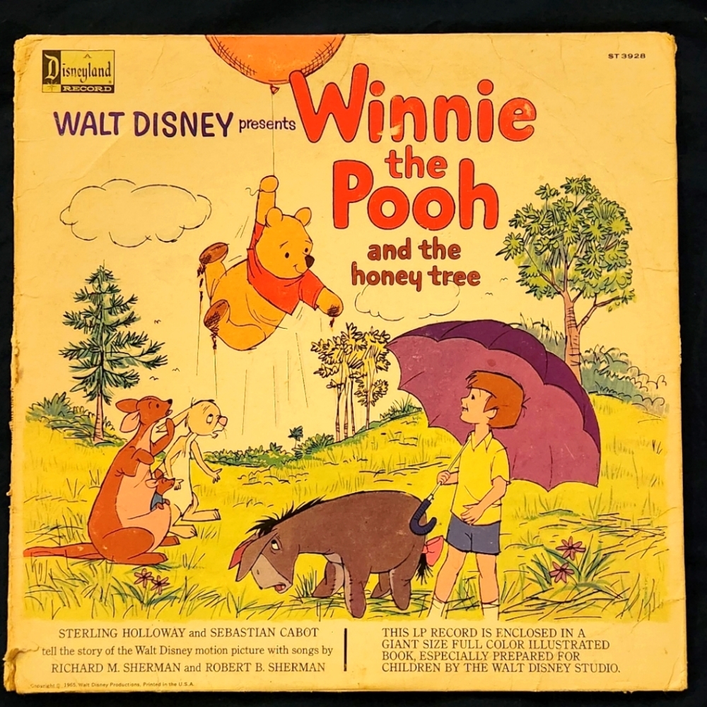 Disneyland 1965 Winnie the Pooh and the Honey Tree Vinyl Record Album